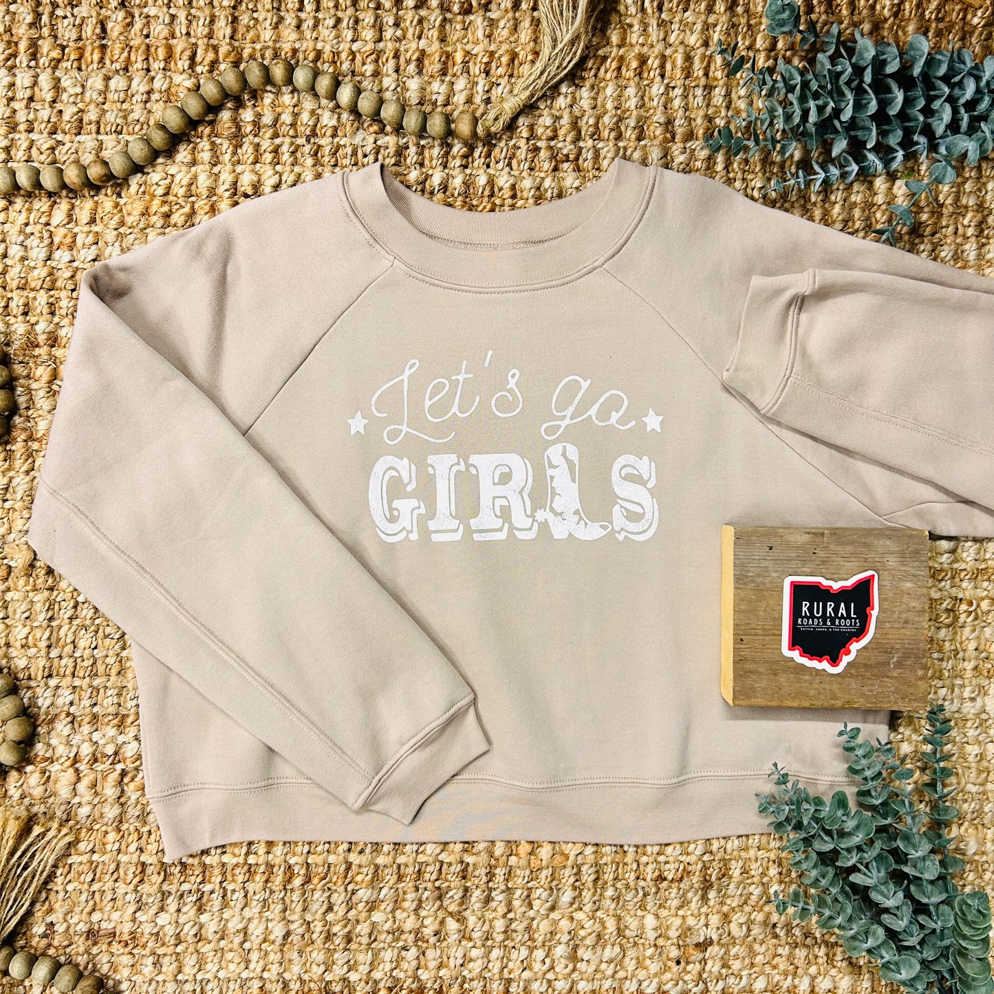 Let’s Go Girls Crop Sweatshirt