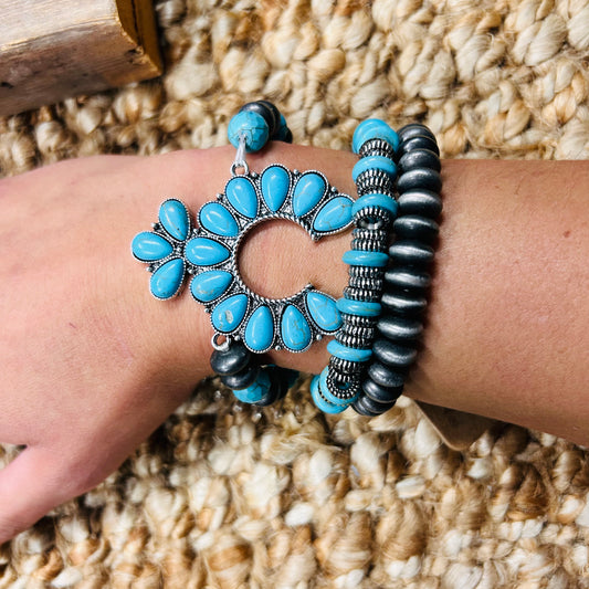 Turquoise ￼Western Bracelet