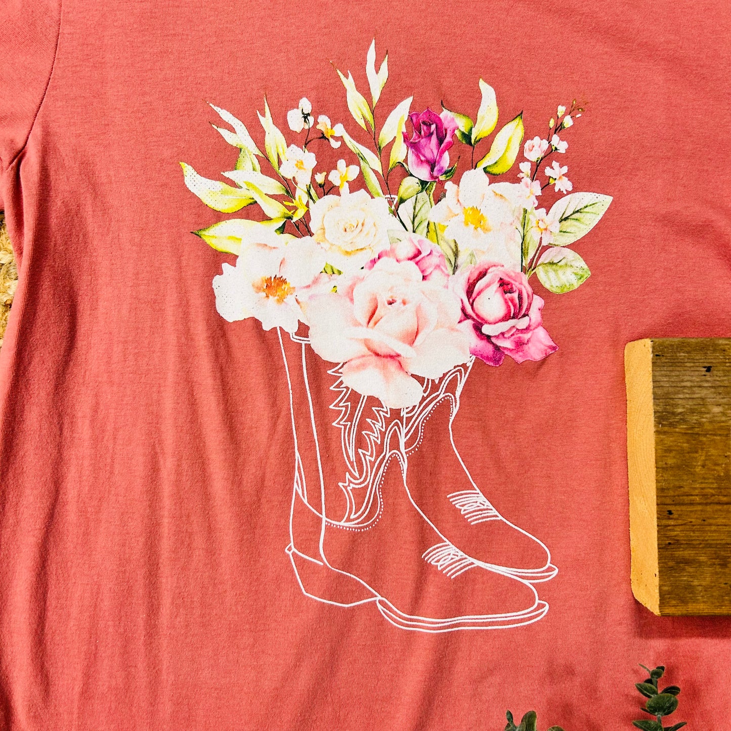 Floral Boot Graphic Tee